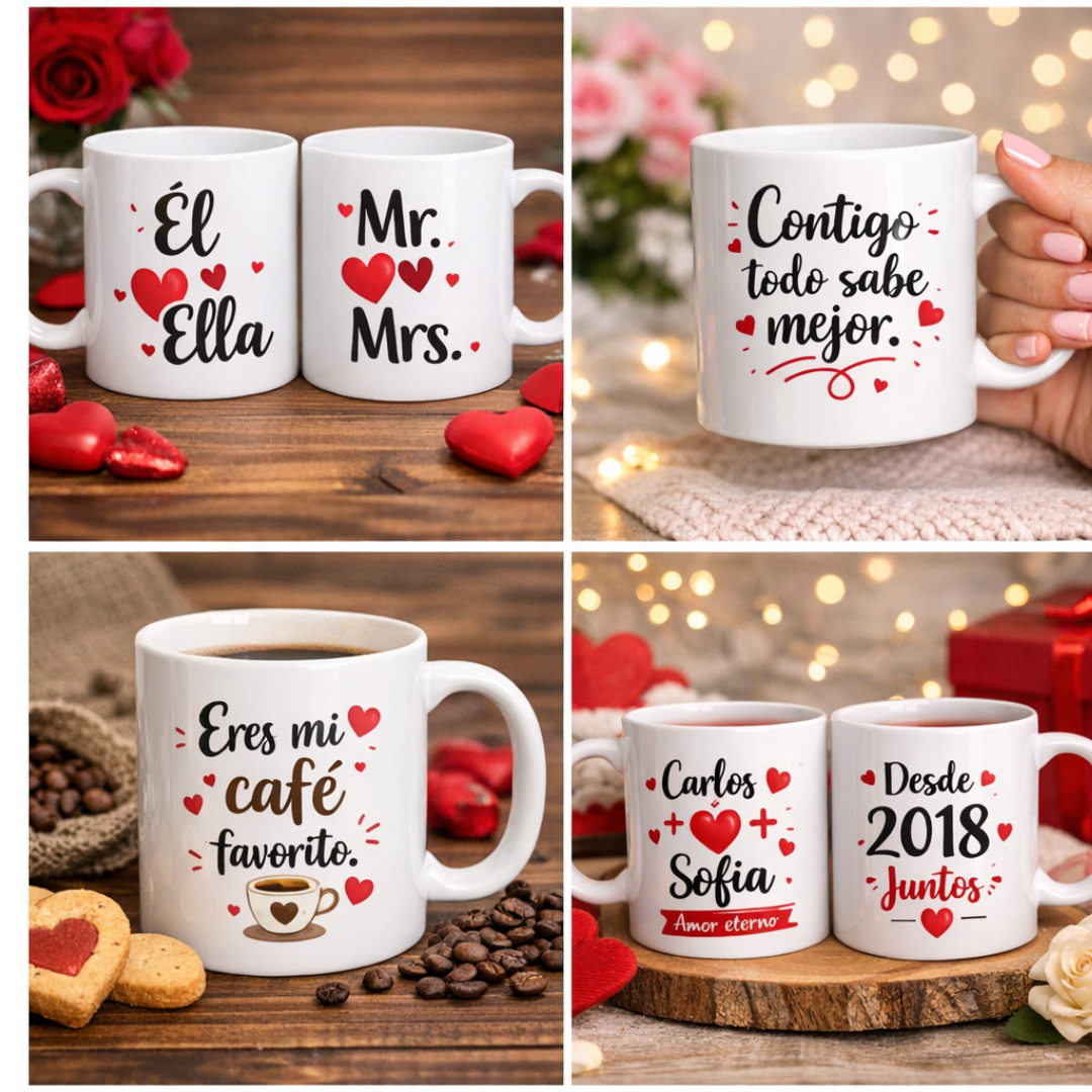 tazas personalizadas para San Valentín